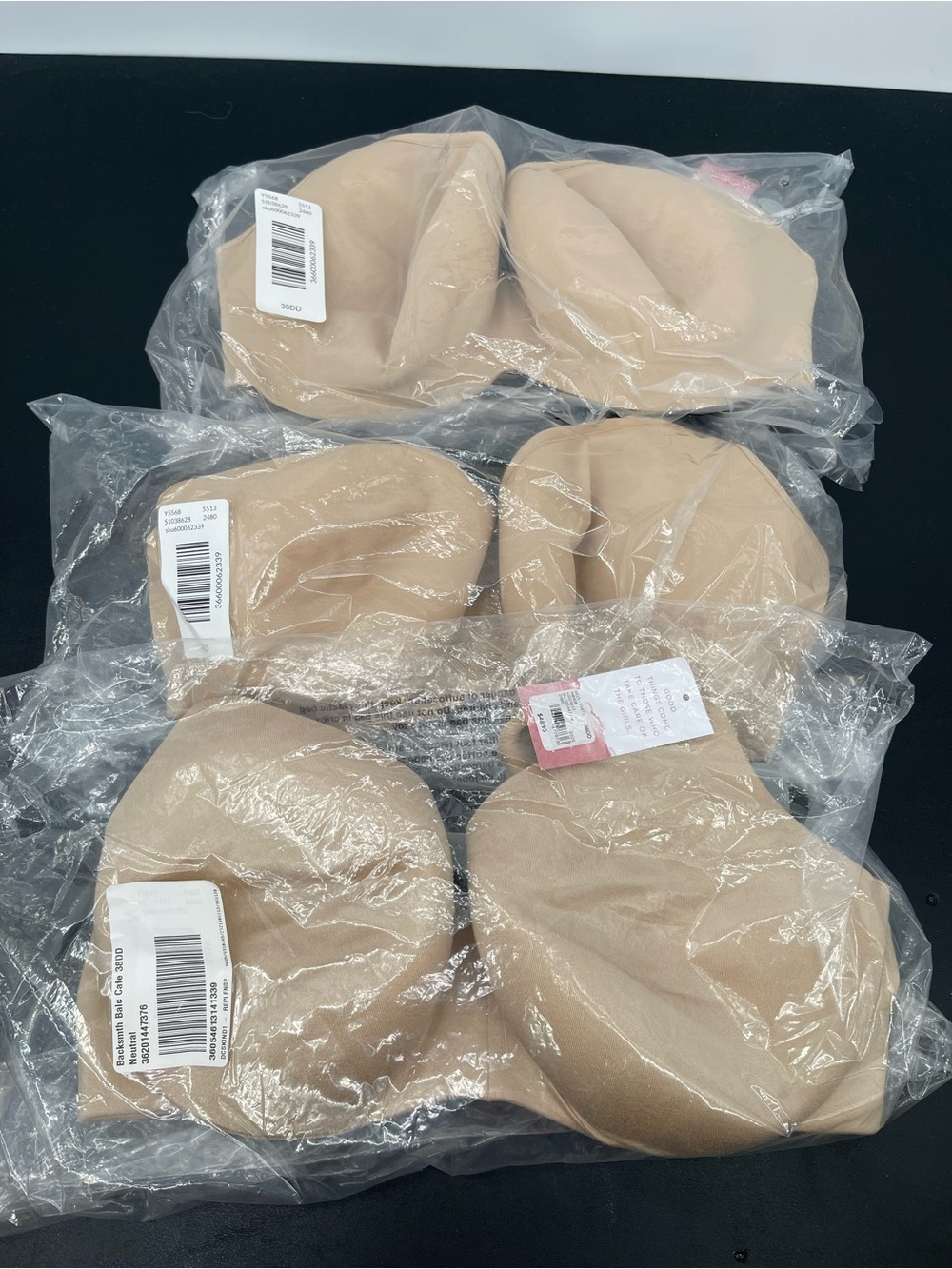 Cacique Balconette Bra 38DD - Beige/Neutral